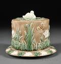 Griffen Smith  Hill Majolica Cheese Dish and Cover