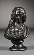 Wedgwood Black Basalt Bust of Voltaire