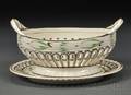 Creamware Fruit Basket and Underdish