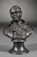 Wedgwood Black Basalt Bust of Burns