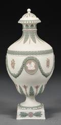 Wedgwood Threecolor Jasper Vase and Cover