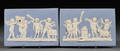 Pair of Wedgwood Solid Light Blue Jasper Plaques