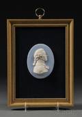 Framed Wedgwood Light Blue Jasper Portrait Medallion