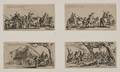Jacques Callot French 15921635 Set of Four Cavalcades