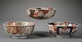 Three Imari Porcelain Fruit Bowls