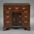English Mahogany Kneehole Desk