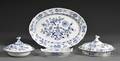 Sixtypiece Meissen Blue Onion Pattern Porcelain Service