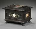 Italian Pietra Dura and Ebony Jewelry Casket