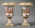 Pair of Capo di Monte Mantel Vases