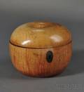 George III Appleform Fruitwood Tea Caddy