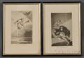 Francisco Jos de Goya y Lucientes Spanish 17461828 Lot of Two Framed Plates from Los Caprichos