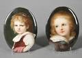 Pair of KPM Porcelain Portrait Plaques