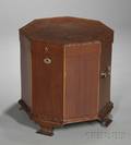Octagonal Inlaid Mahogany Wine Cooler