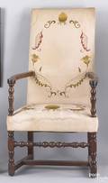 William and Mary walnut armchair ca 1710