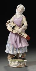 Meissen Porcelain Figure of a Woman
