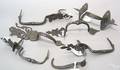 Four Berks County Pennsylvania wrought iron thumb latches 18th19th c