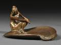 Art Nouveau Figural Bronze Vide Poche