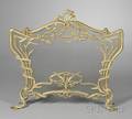 French Art Nouveau Giltmetal Fireplace Screen