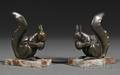 Pair of Art Nouveau Squirrelform Bookends
