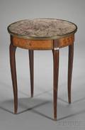 Louis XVIstyle Marbletop Singledrawer Side Table