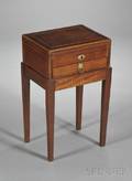 Small Regency Mahogany Box on Stand