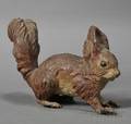 Austrian Coldpainted Bronze Figure of a Red Squirrel