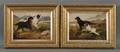 British School 19th20th Century Lot of Two Paintings of Sporting Dogs Gordon Setter and Spaniel