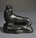 Wedgwood Black Basalt Skeaping Sea Lion