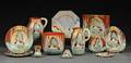 Thirteen Clarice Cliff Newlyn Pattern Pottery Items