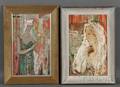 Ferdinand Earl Warren American 18991981 Lot of Two Female Portraits