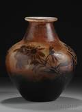 Daum Monumental Cameo Glass Vase