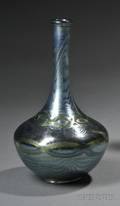 Tiffany Blue Favrile Glass Vase
