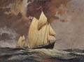 Vincent Francis Castellanet American b 1935 Schooner