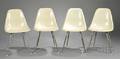 Four Charles and Ray Eames DCM Chairs