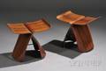 Two Sori Yanagi Butterfly Stools