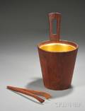 Arni Form Rosewood Ice Bucket and Tongs