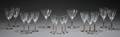 Sixteen Pieces of Rene Lalique Phalsbourg Pattern Stemware