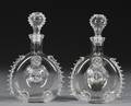 Pair of Remy Mappin  Co Decanters for Baccarat