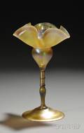 Tiffany Gold Favrile Floriform Vase