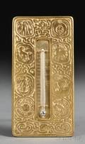 Tiffany Studios Zodiac Pattern Desk Thermometer