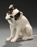 French Bulldog Pottery Figure