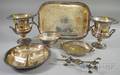 Seven SilverPlated Serving Items