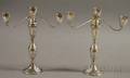 Pair of Duchin Sterling Silver Convertible Candelabra