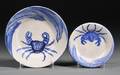 Two Dedham Pottery Crab Decorated Plates