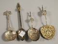 Four Continental Silver Spoons