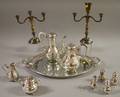 Group of Peter Ferner Sterling Silver and Silverplate Tableware