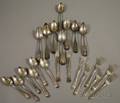Approximately Twentytwo Sterling and Coin Silver Flatware Items