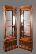 Pair of American 19th C Display Cabinets