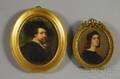 Two Framed Miniature Paintings After Selfportraits of Artists