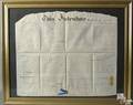 Framed Philadelphia deed